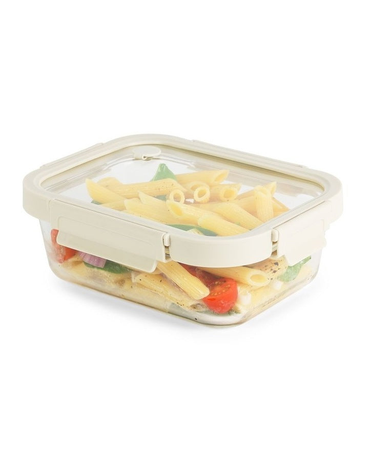 5 Piece Locking Glass Lid Container 1050ml Set of 5