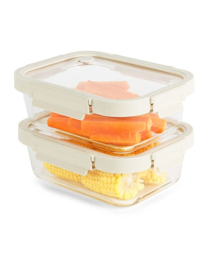 5 Piece Locking Glass Lid Container 1050ml Set of 5