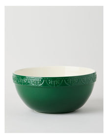 Fluer De Lis Mixing Bowl 29cm Green