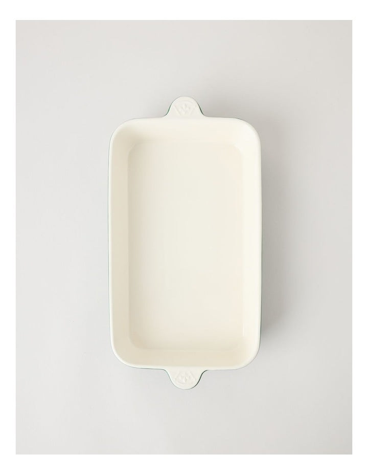 Fleur de Lis Rectangular Baker Green