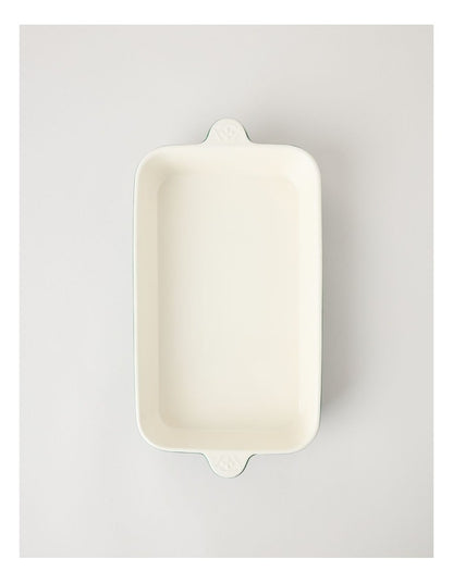 Fleur de Lis Rectangular Baker Green