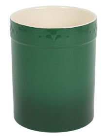 Fleur De Lis Utensil Holder Green