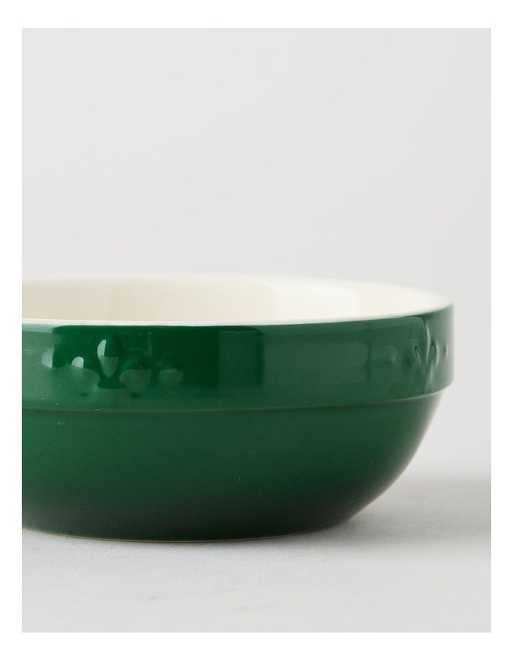 Fleur de Lis Prep Bowl 10cm Green