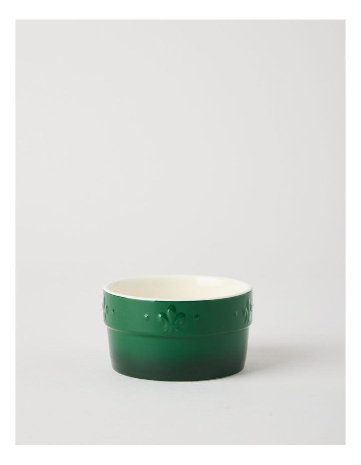 Fleur de Lis Ramekins Set of 4 Green