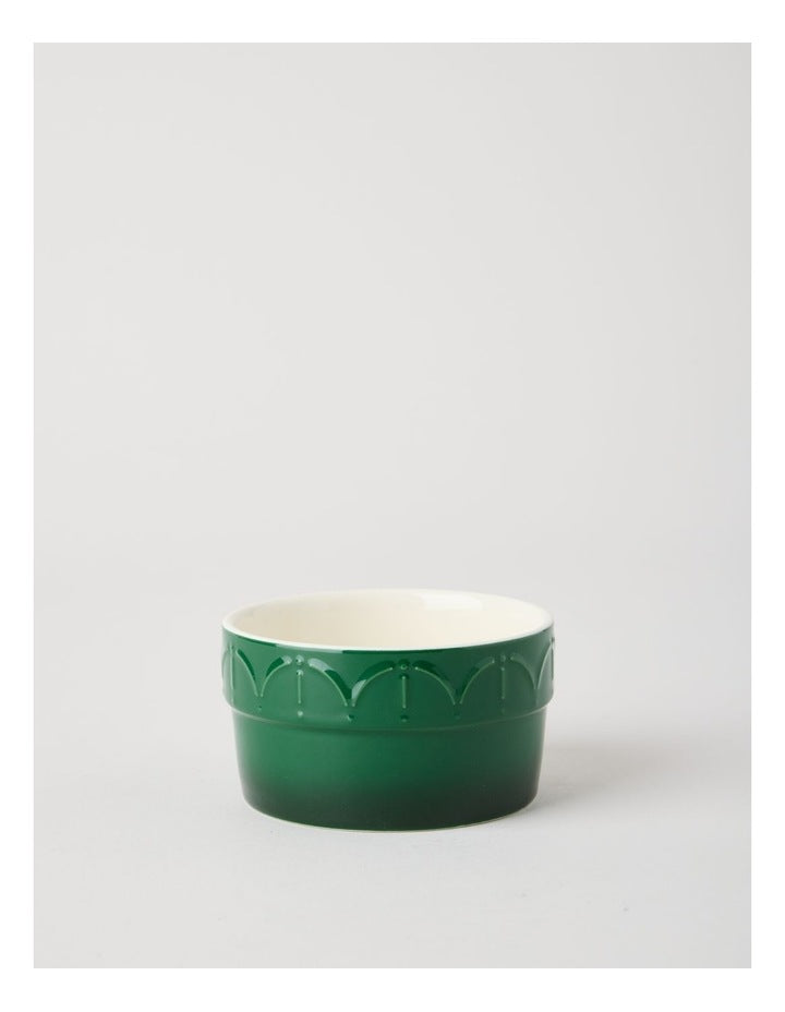 Fleur de Lis Ramekins Set of 4 Green