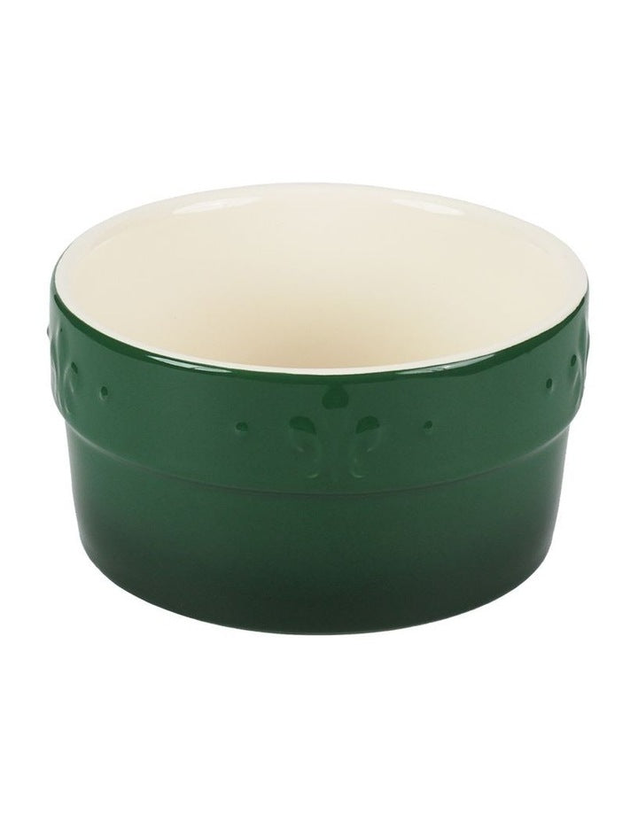 Fleur de Lis Ramekins Set of 4 Green