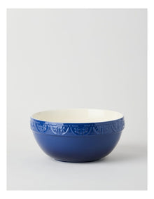 Fleur de Lis Mixing Bowl 26cm Blue