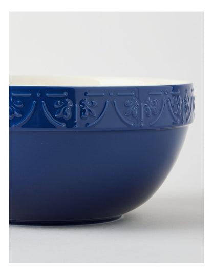 Fleur de Lis Mixing Bowl 26cm Blue