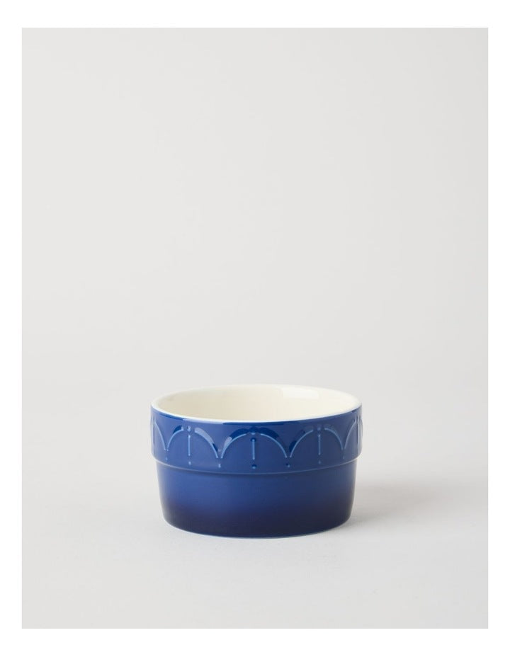 Fleur de Lis Ramekin Set of 4 Blue