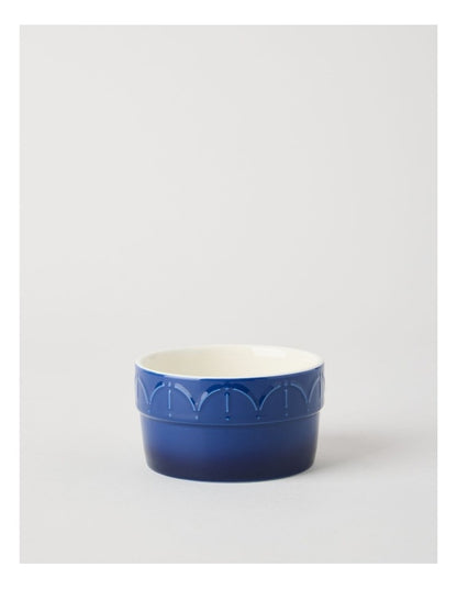 Fleur de Lis Ramekin Set of 4 Blue