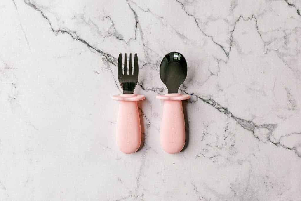 Starting Solids Australia Toddler Silvie Cutlery 2pc Baby Practical Life Materials 6m+