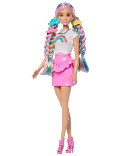 Rainbow Sparkle Hair Fashion Doll