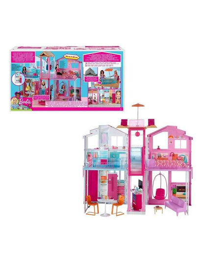 3 Story Townhouse Dollhouse And Accessroies