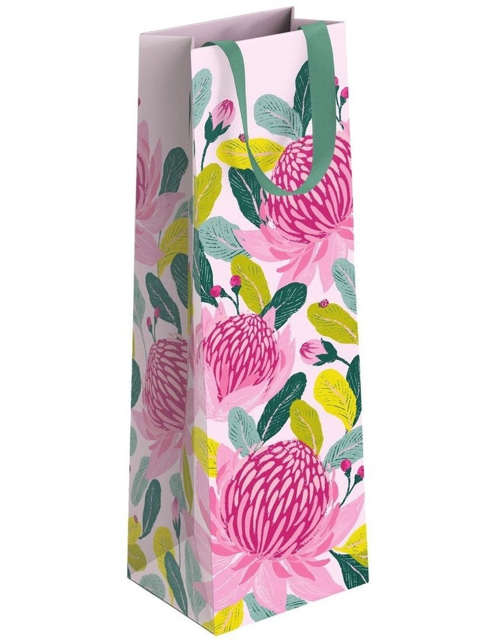Bottle Bag in Pink Waratahs