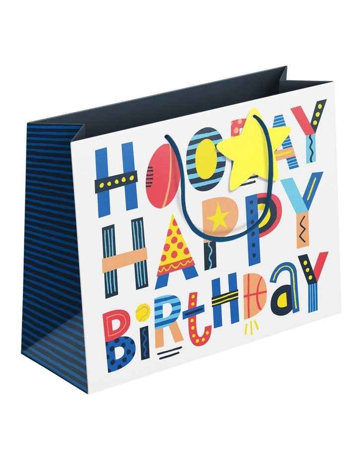 Extra Large Horizontal Gift Bag in Multi