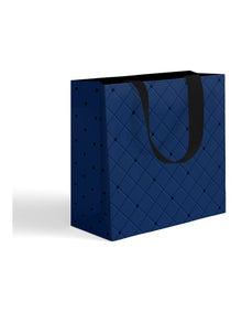 Medium Quilted Gift Bag in Navy