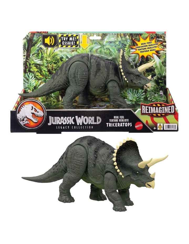 Reimagined Real Feel Triceratops Roaring Dinosaur
