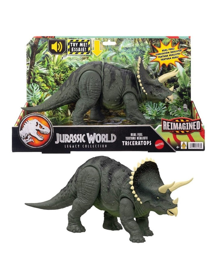 Reimagined Real Feel Triceratops Roaring Dinosaur