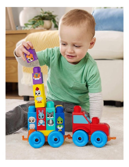 First Builders Build And Match Animal Tractor Block
