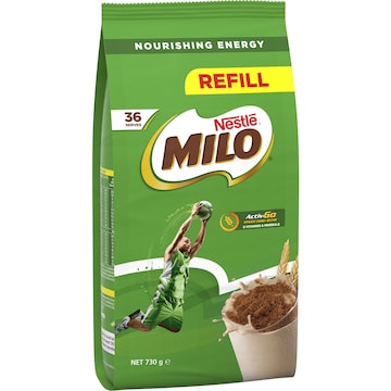 Milo Malt Drinking Chocolate Powder Hot Or Cold Refill Pack 730g