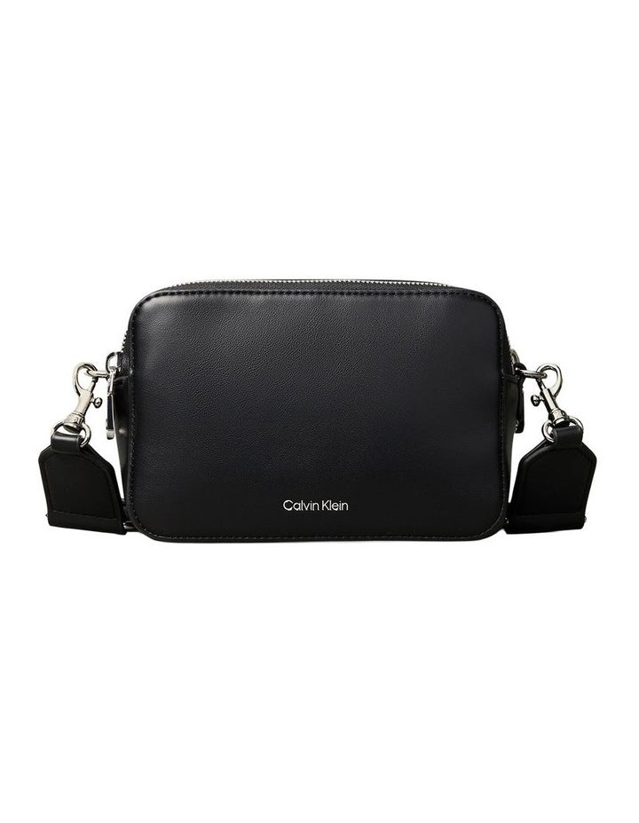 Webbing Crossbody Camera Bag in Black