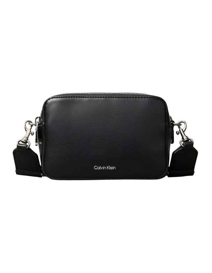 Webbing Crossbody Camera Bag in Black