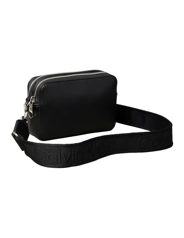Webbing Crossbody Camera Bag in Black