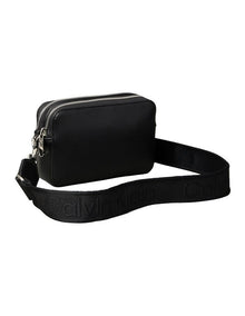 Webbing Crossbody Camera Bag in Black