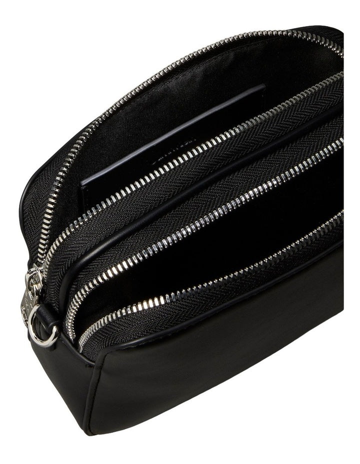 Webbing Crossbody Camera Bag in Black