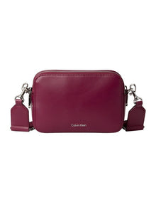 Webbing Crossbody Camera Bag in Alluring Pink