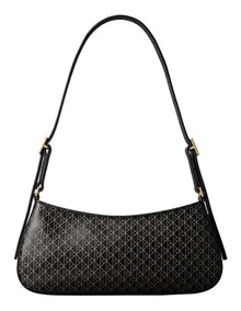 Emblem Allover Print Small Shoulder Bag