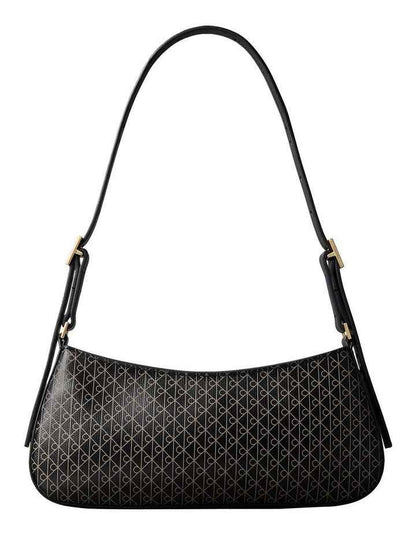 Emblem Allover Print Small Shoulder Bag