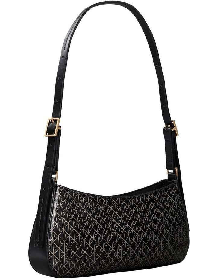 Emblem Allover Print Small Shoulder Bag