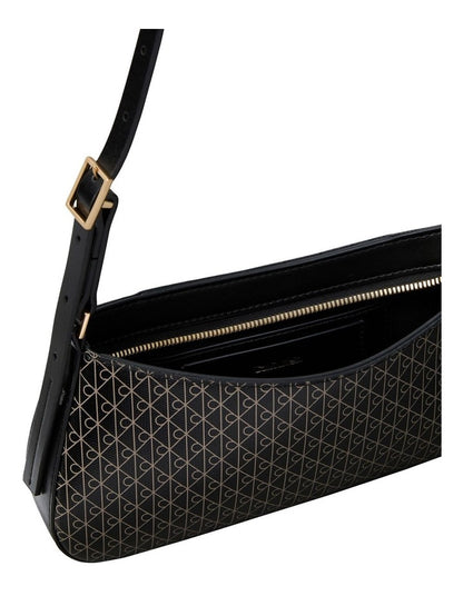 Emblem Allover Print Small Shoulder Bag