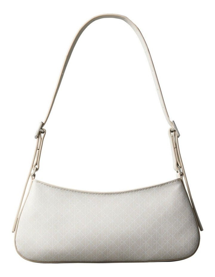 Emblem Allover Print Small Shoulder Bag