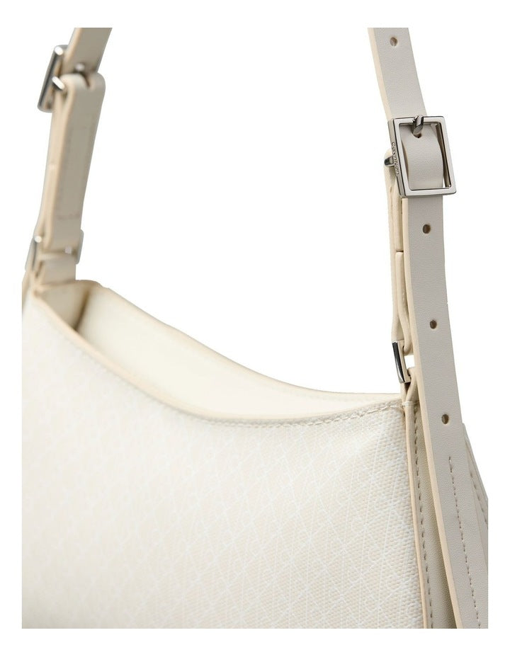 Emblem Allover Print Small Shoulder Bag