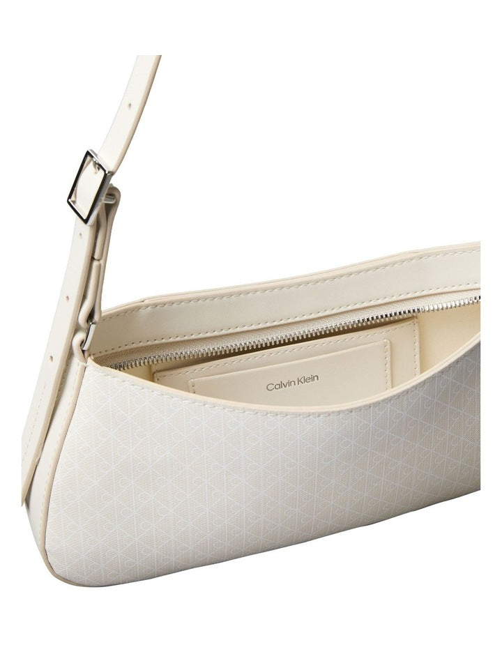 Emblem Allover Print Small Shoulder Bag