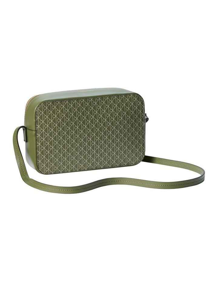 Emblem Allover Print Crossbody Bag in Green