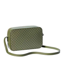 Emblem Allover Print Crossbody Bag in Green