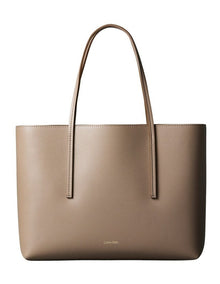 Foil Logo Small Tote Bag in Brown