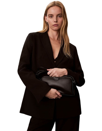 Multi Compartment Crossbody Camera Bag in Black
