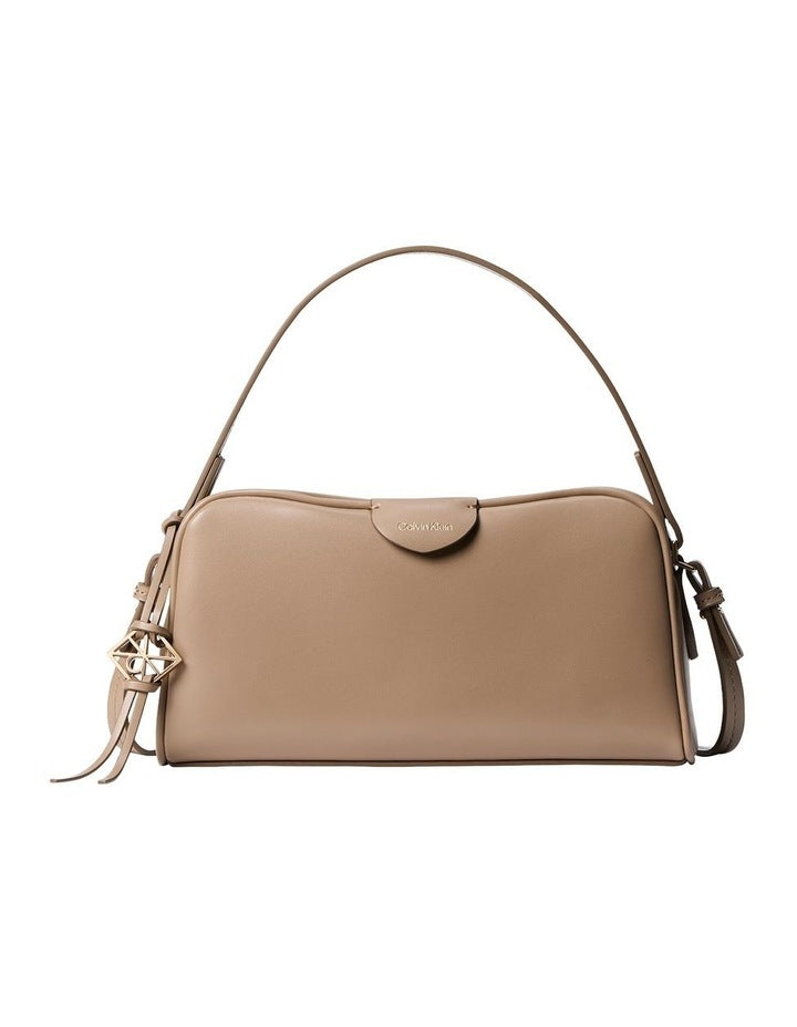 Multi Compartment Crossbody Camera Bag in Beige