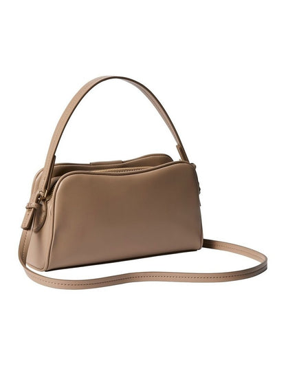 Multi Compartment Crossbody Camera Bag in Beige
