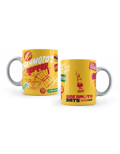 SAKAMOTO DAYS 350ml Porcelain Coffee Mug Yellow
