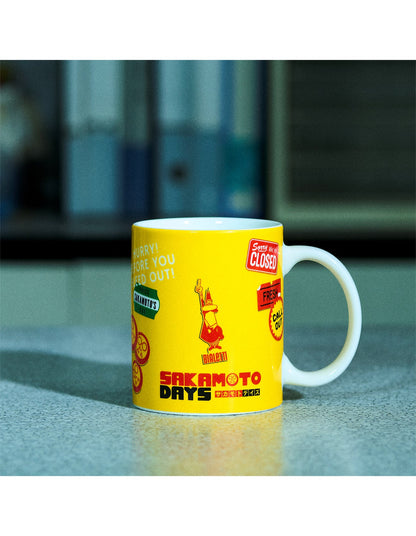 SAKAMOTO DAYS 350ml Porcelain Coffee Mug Yellow