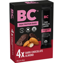 BC Snacks High Protein Dark Chocolate Almond Bars Multipack 40g x 4 Pack