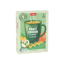 COLES 2 SERVE SOUP ROAST CHICKEN & NOODLE 75GRAM