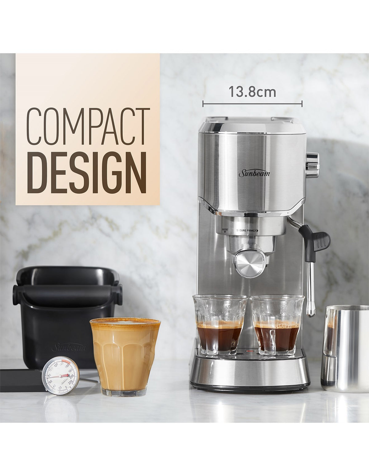 EMM2900SS Compact Barista Manual Coffee Machine