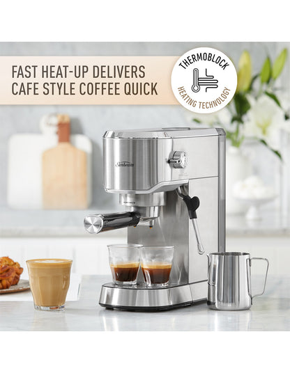 EMM2900SS Compact Barista Manual Coffee Machine