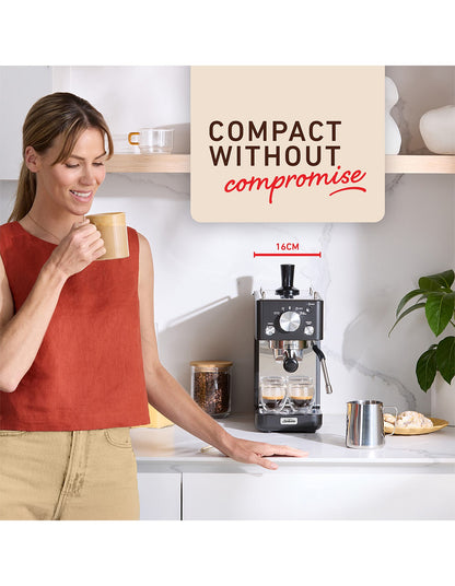 EMM4500BK Origins Slimline Manual Coffee Machine